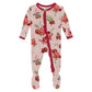Floral-patterned baby onesie 