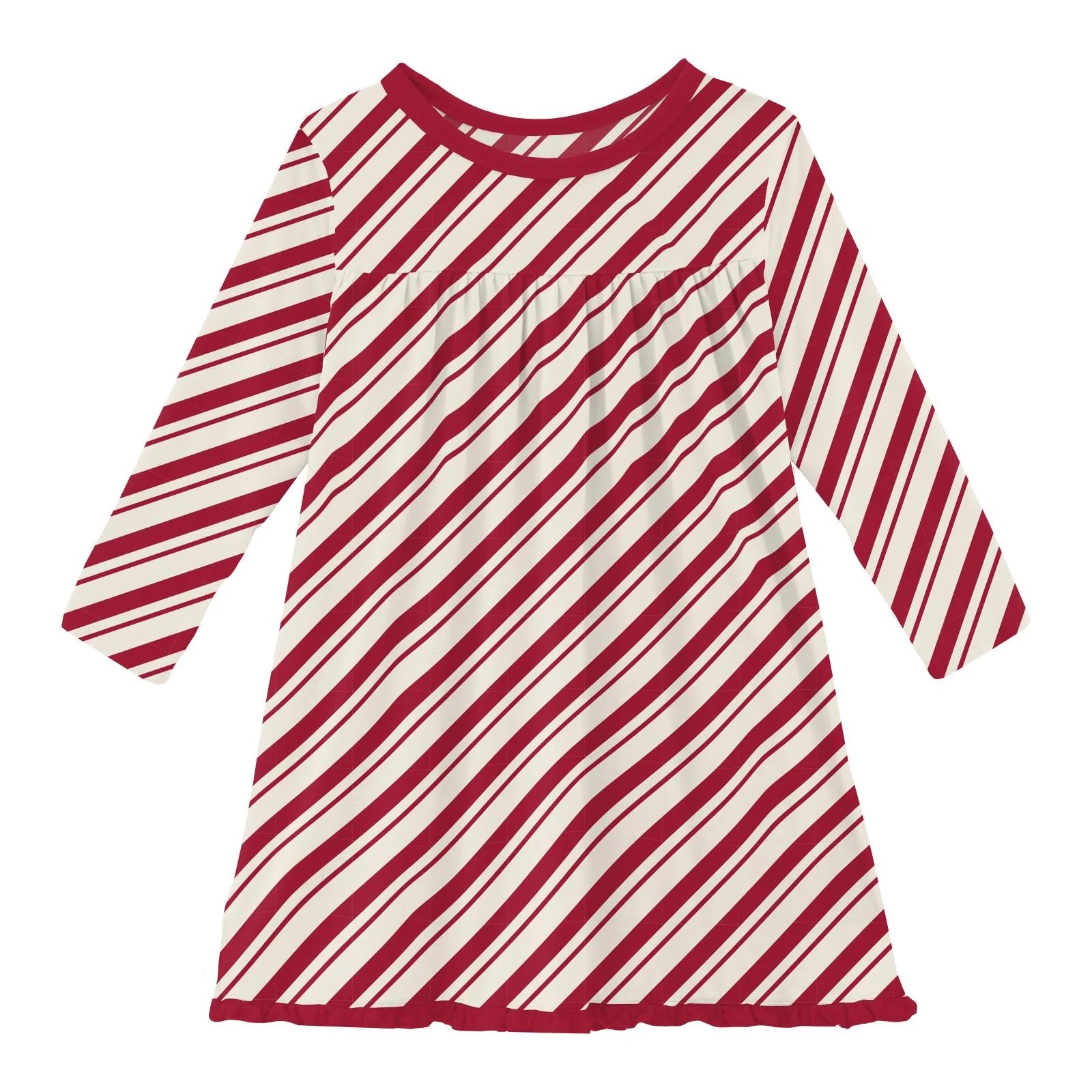 Red and white striped dress