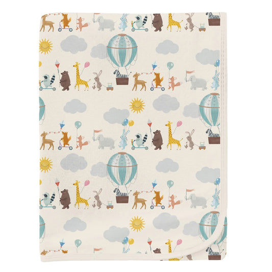 Swaddling Blanket // Natural Animal Parade