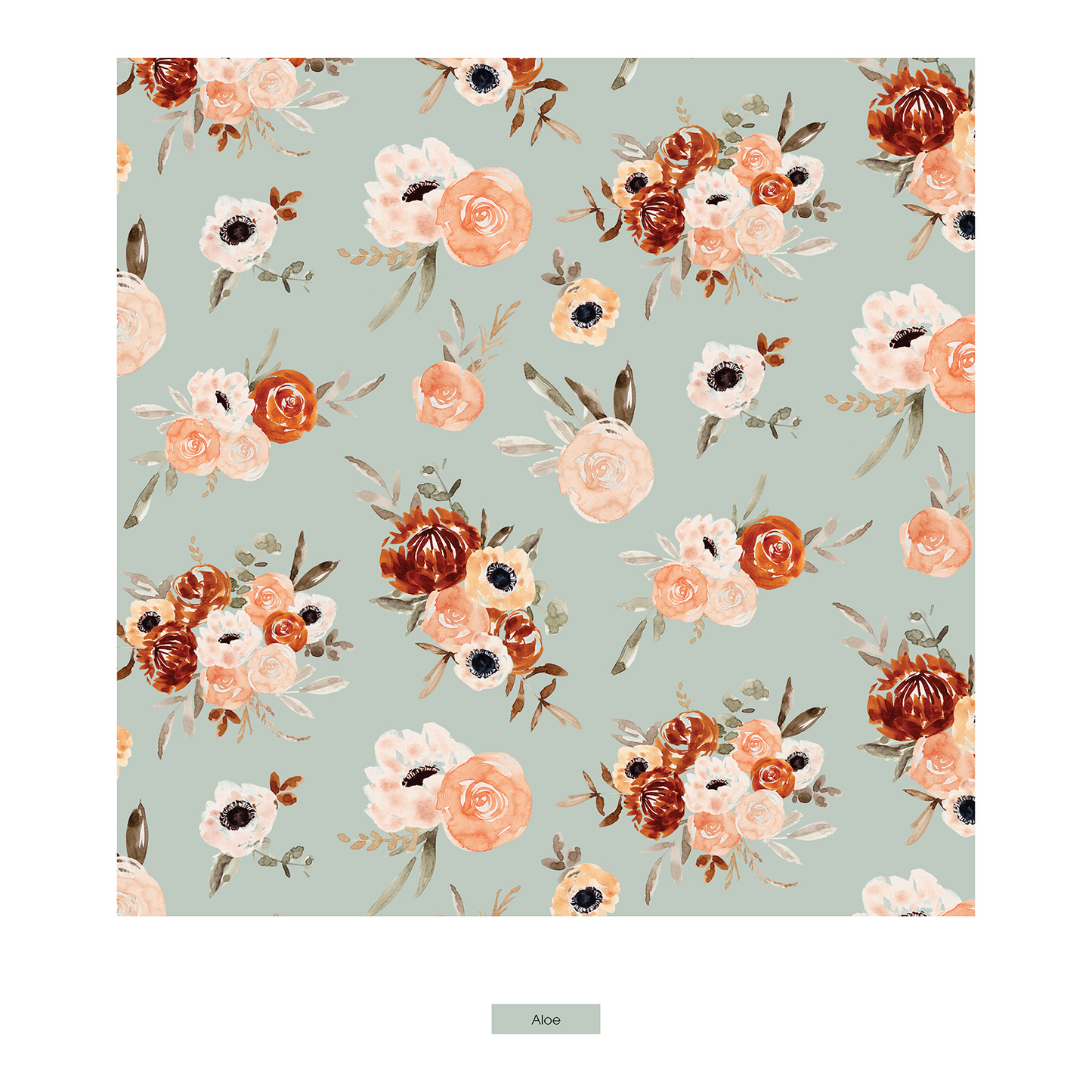 Aloe Fall Floral Classic Long Sleeve Swing Dress