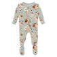 Aloe Fall Floral Muffin Ruffle Footie
