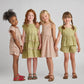 Tia Dress // Pink Prairie Block Print