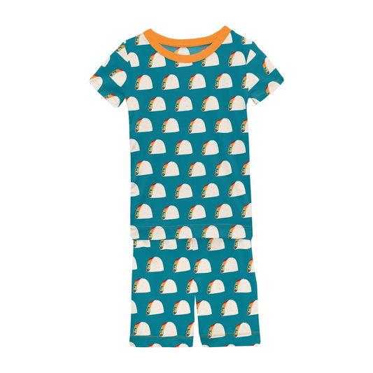 Seagrass Tacos Short Sleeve Pajama Set (Shorts)