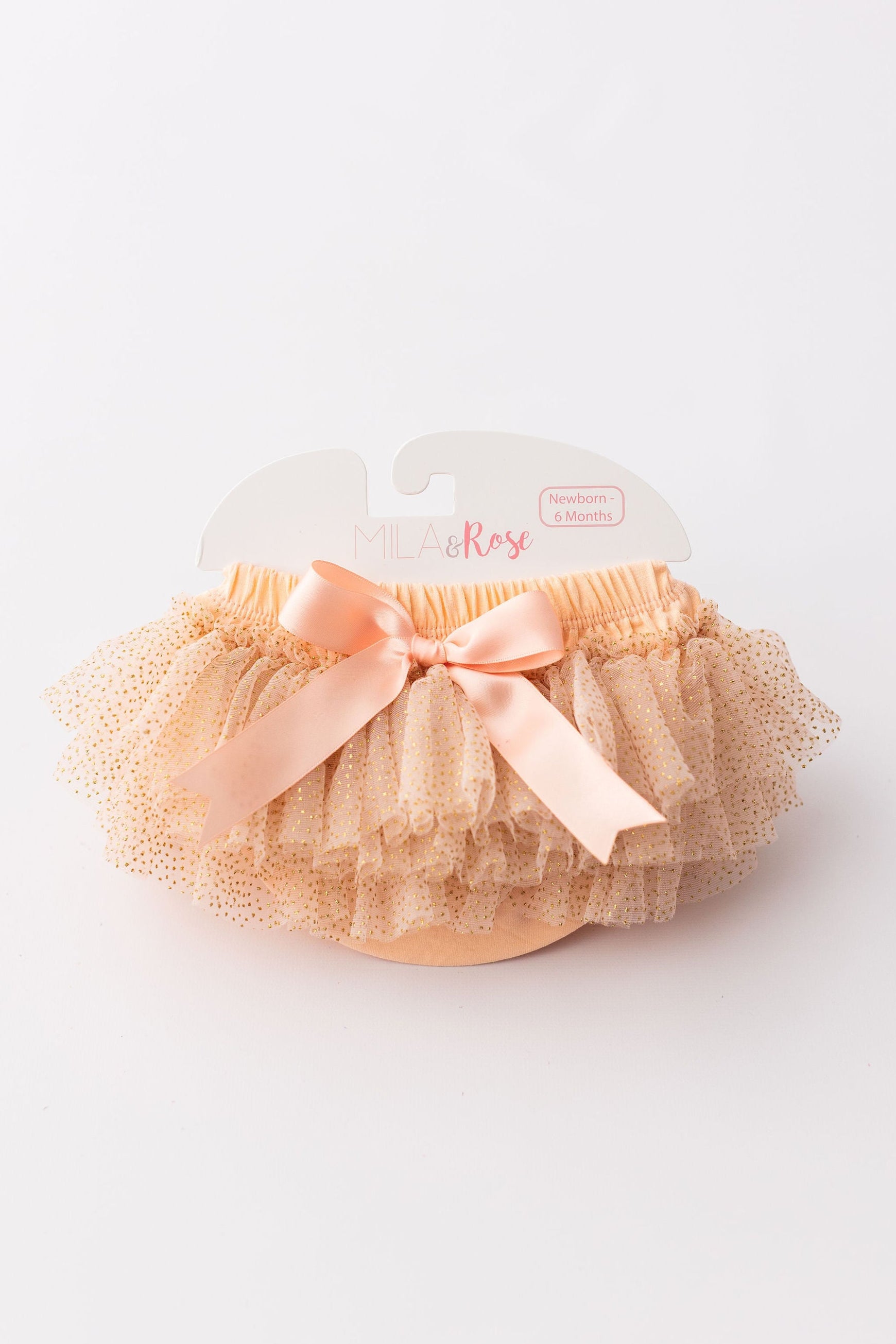 Peach & Gold Glitter Ruffle Tutu Bloomer – Fancy Pants Children's Boutique