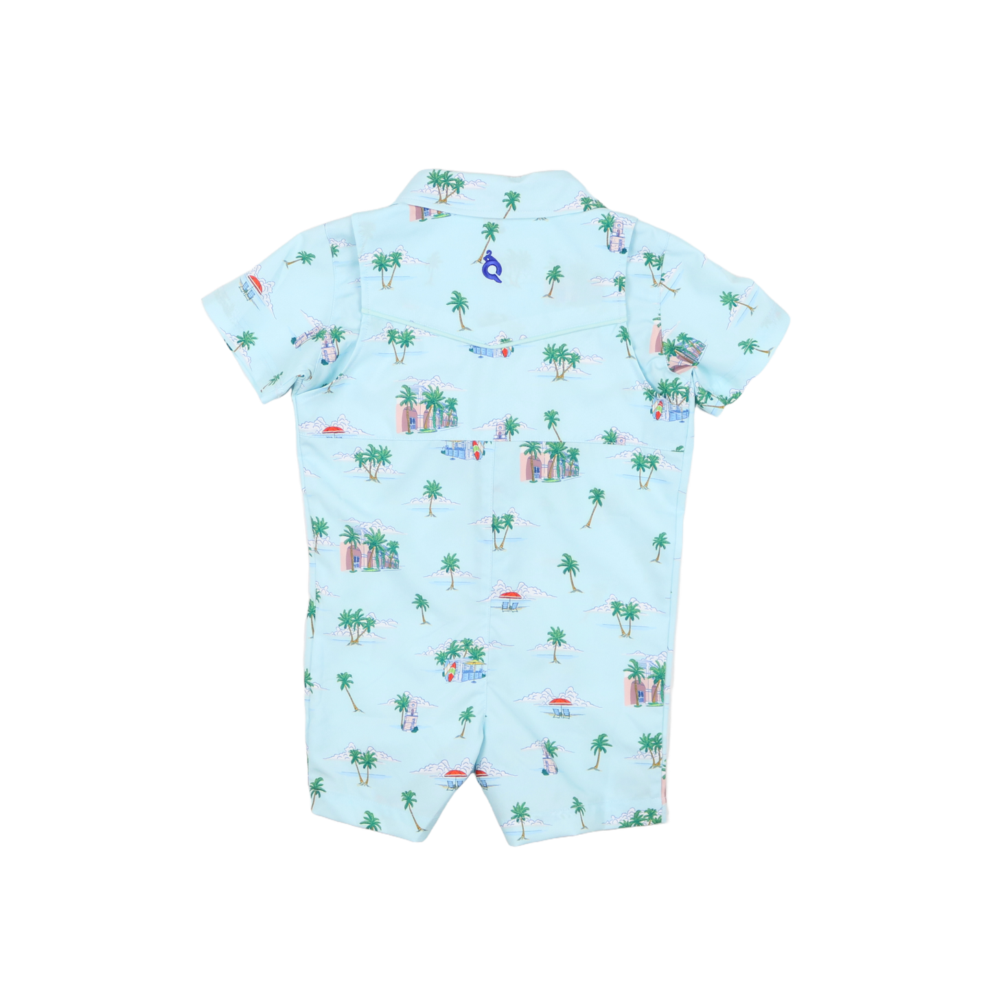 Pearl Snap Romper // Coastal Getaway