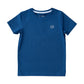 Navy Peony Short Sleeve Performance Tshirt // FIsh