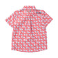 Short Sleeve Fishing Shirt // American Flag Plaid