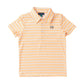Orange Stripe Performance Polo