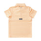 Orange Stripe Performance Polo