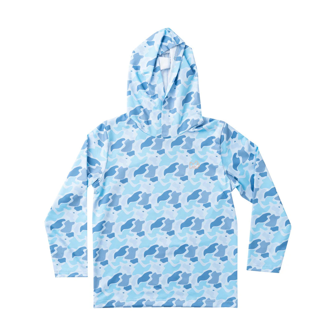Camo Performance Hoodie // Orange Fish