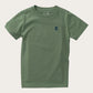 Rainbow Trout Fish Short Sleeve Cotton Tee // Hedge Green