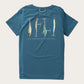 Pro Performance Short Sleeve T-shirt Fishing Lures  // Tapestry Blue
