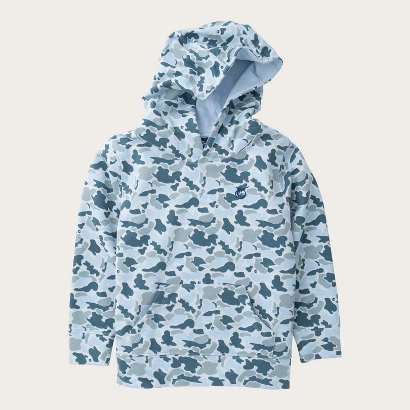 Spinnerbait Hooded Sweatshirt // Coastal Blues Camo