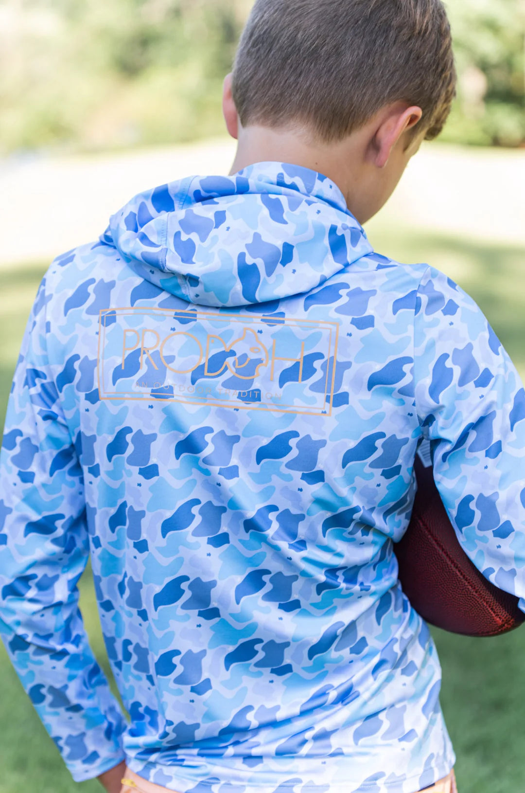 Camo Performance Hoodie // Orange Fish