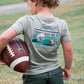 Pro Performance Short Sleeve T-shirt Football Art // Sage Green