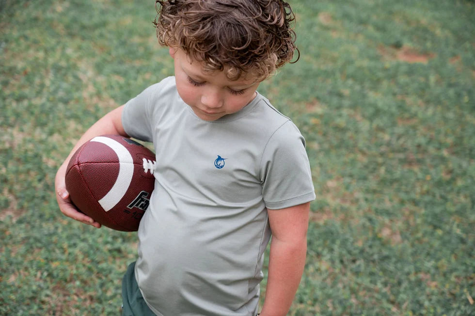 Pro Performance Short Sleeve T-shirt Football Art // Sage Green