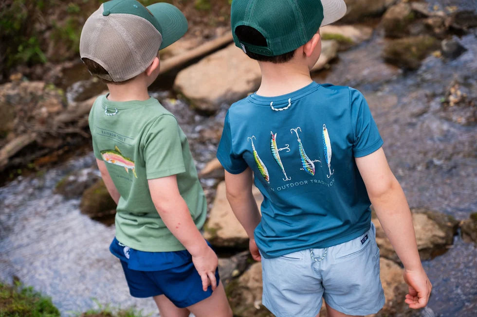 Pro Performance Short Sleeve T-shirt Fishing Lures  // Tapestry Blue