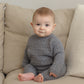 Cozy Heather Knit Jumpsuit // Heathered Slate