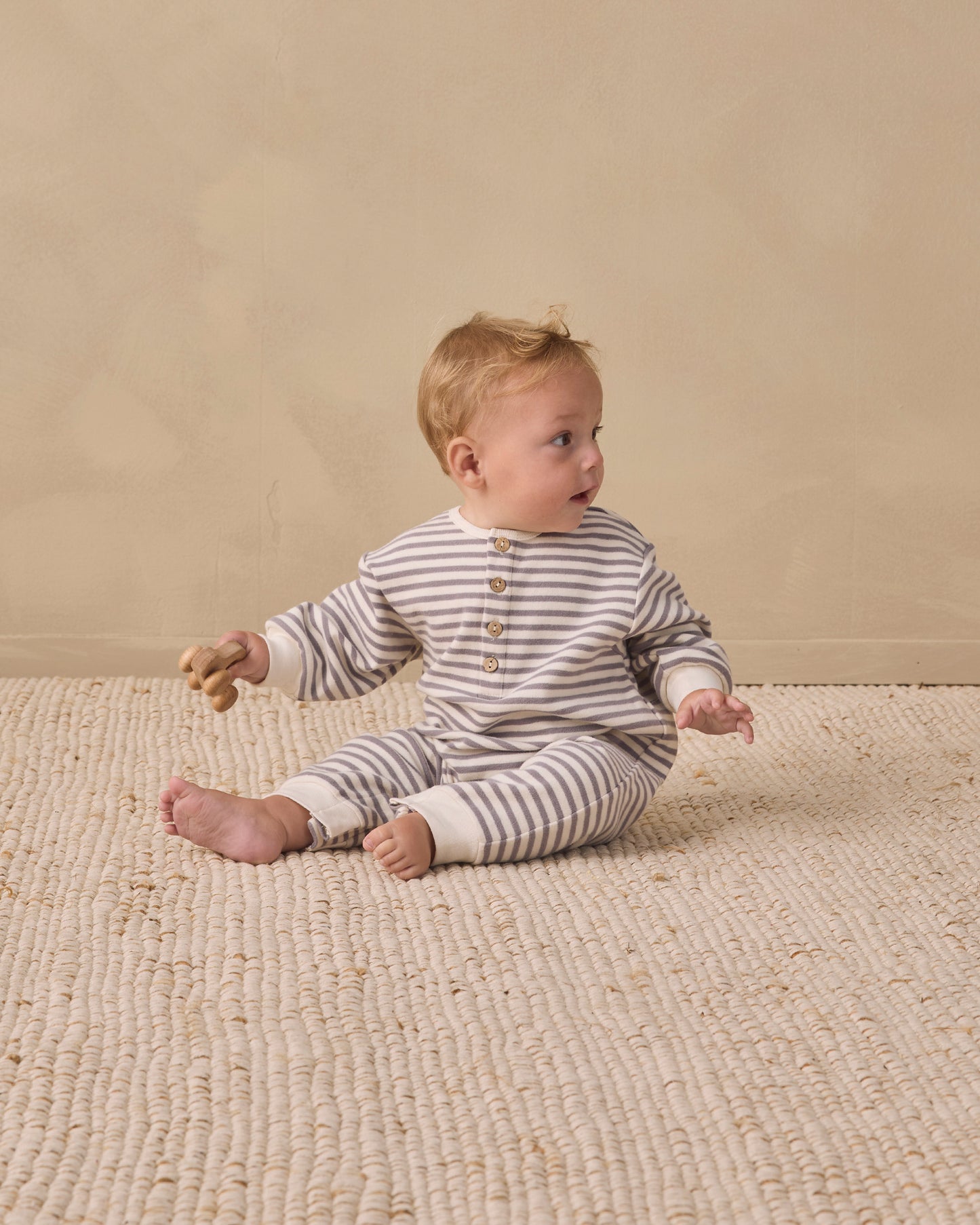 Relaxed Jumpsuit // Slate Stripe