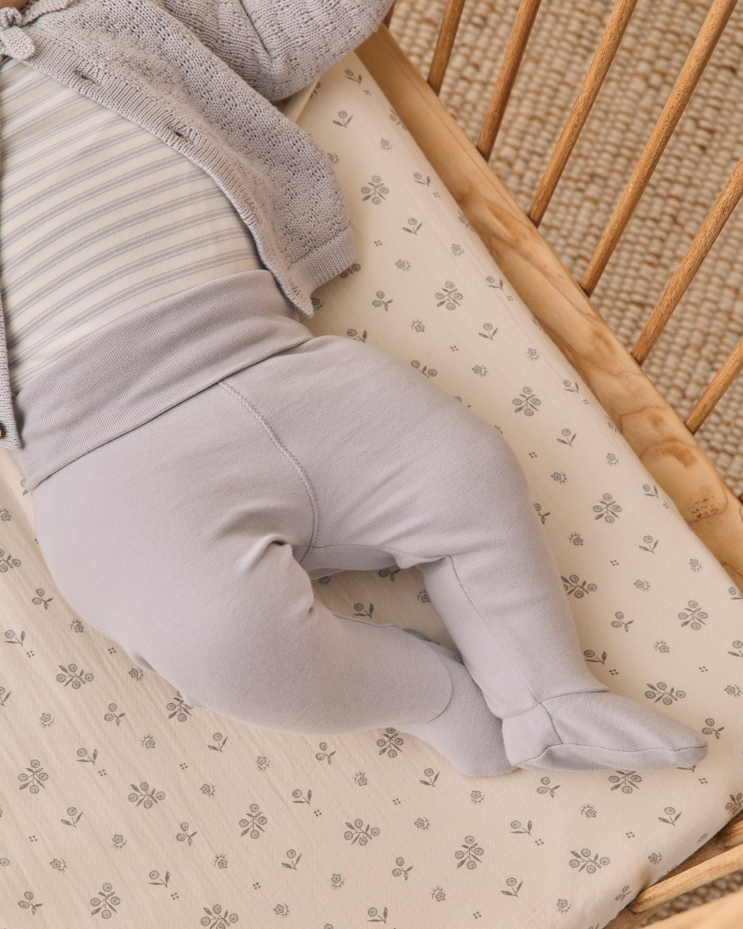 Side Snap Bodysuit + Pant Set // Cloud Stripe