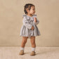 Thalia Dress Romper // Cloud