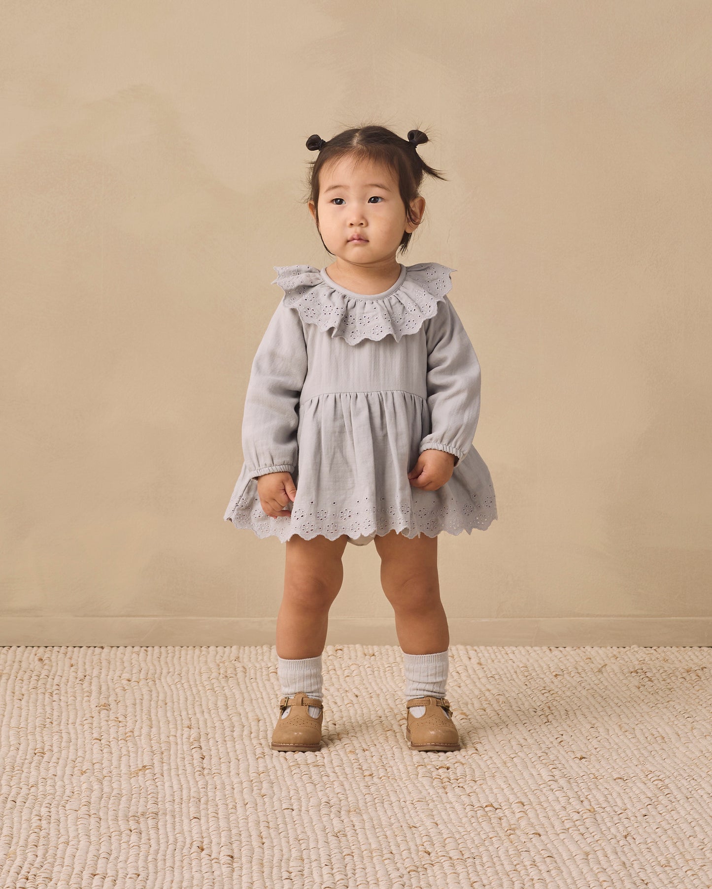 Thalia Dress Romper // Cloud