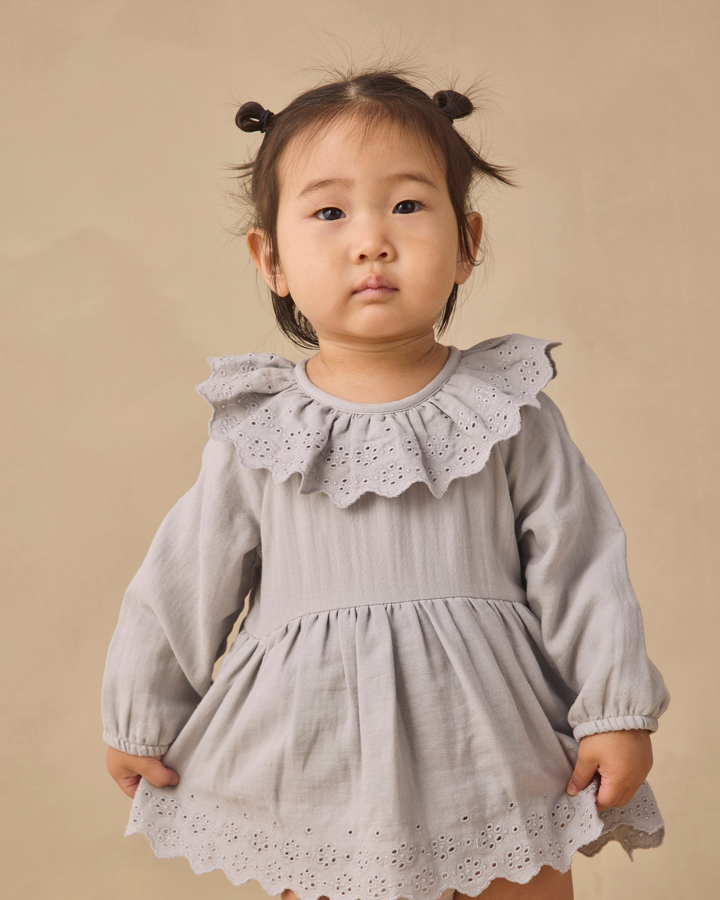 Thalia Dress Romper // Cloud