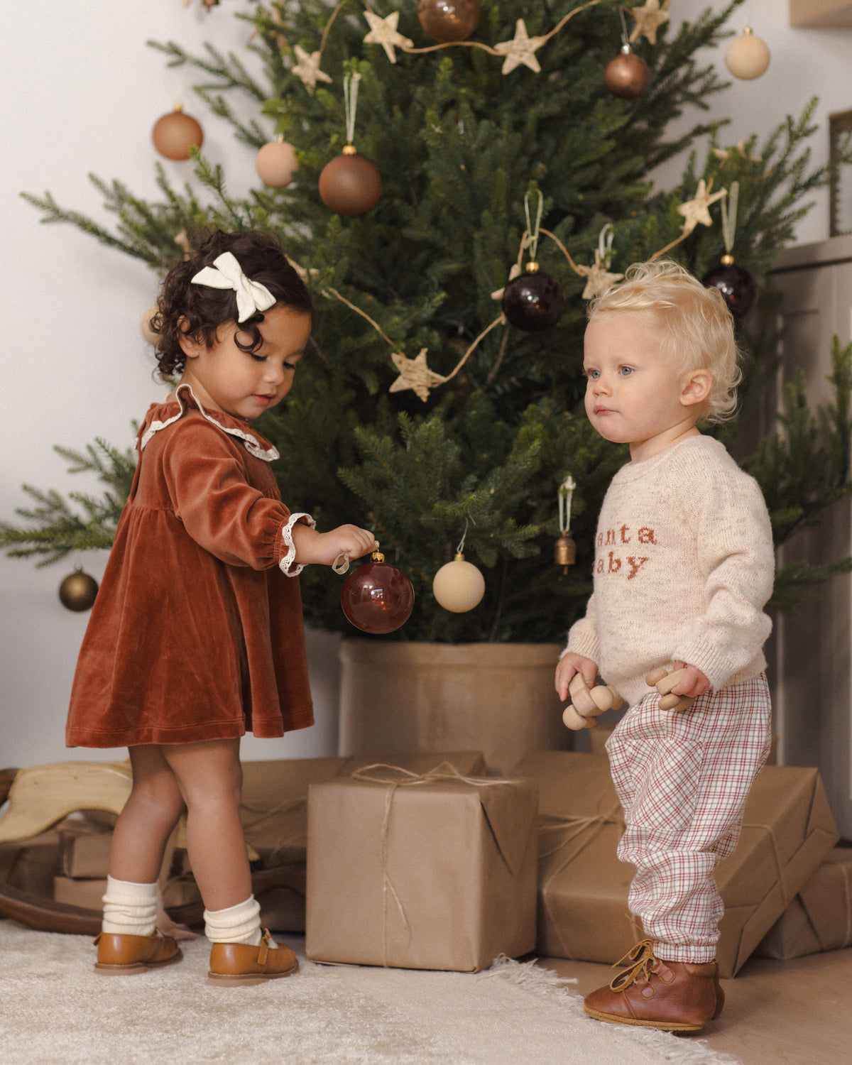 Velour Baby Dress // Redwood