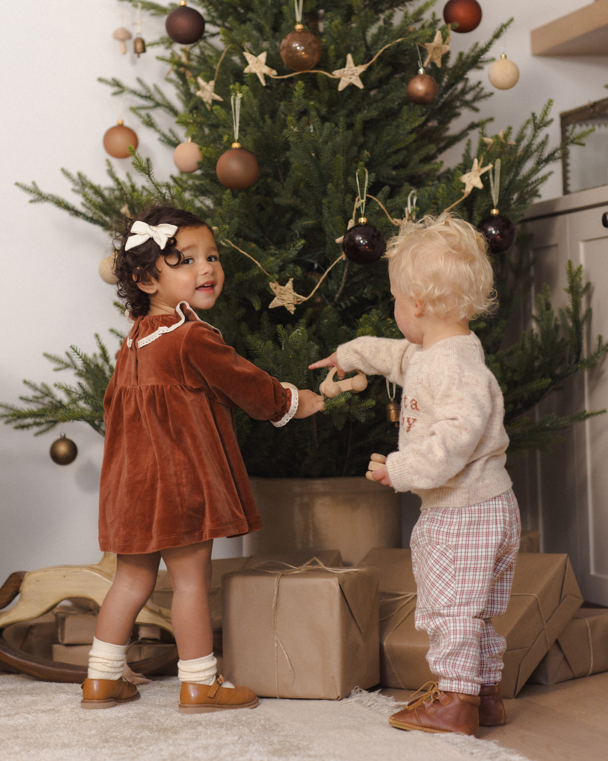 Velour Baby Dress // Redwood