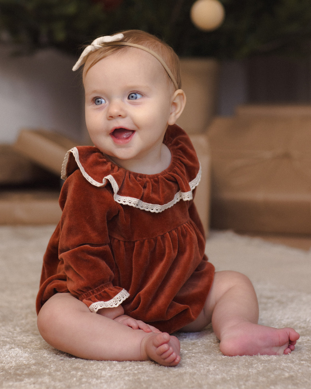 Wendy Bubble Romper // Redwood