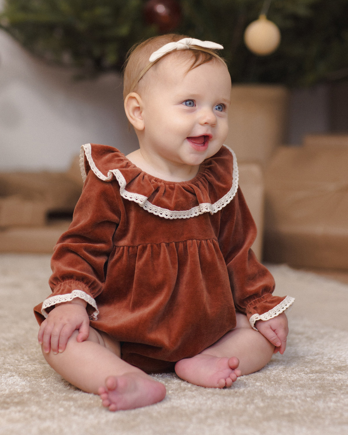 Wendy Bubble Romper // Redwood
