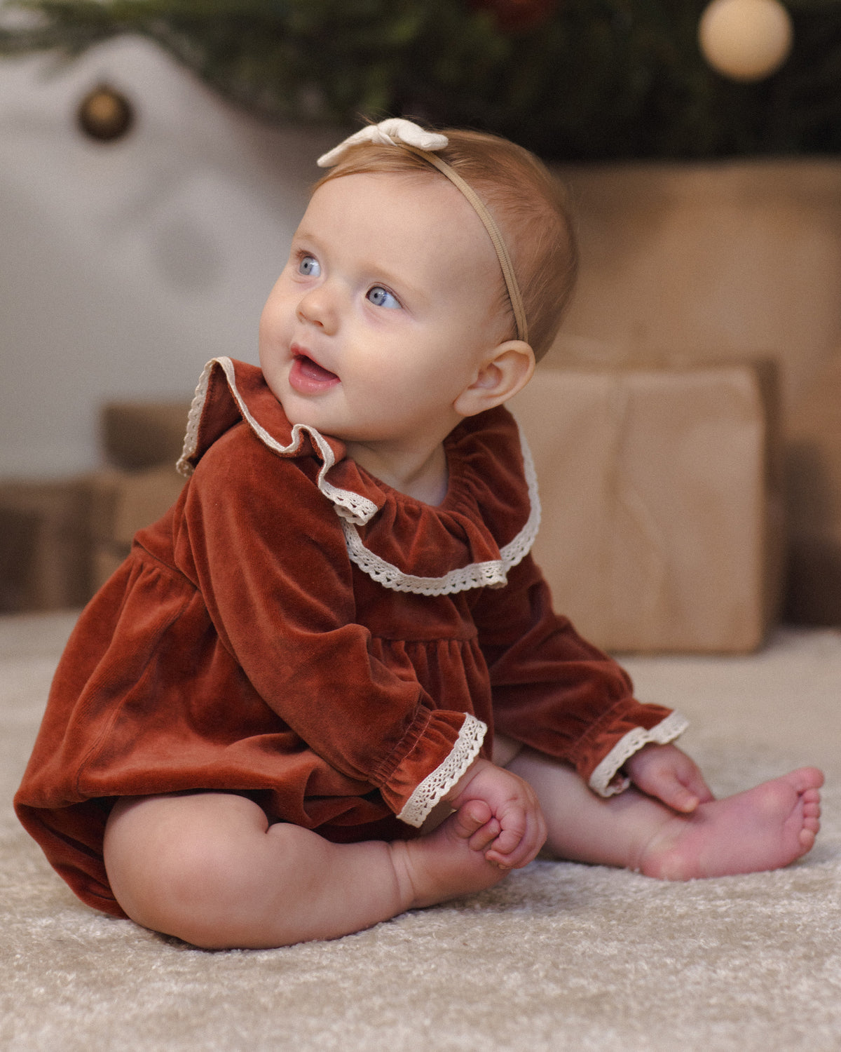 Wendy Bubble Romper // Redwood