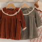 Velour Baby Dress // Redwood