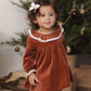 Velour Baby Dress // Redwood