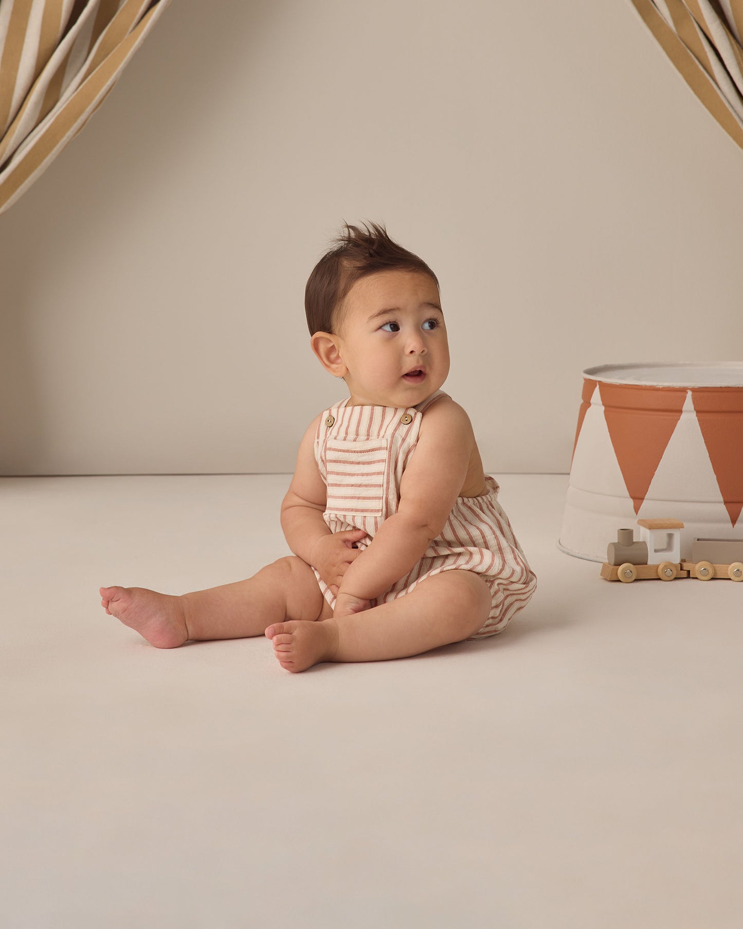 Hayes Romper Vintage Stripe