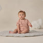 Relaxed Bubble Romper // Blush
