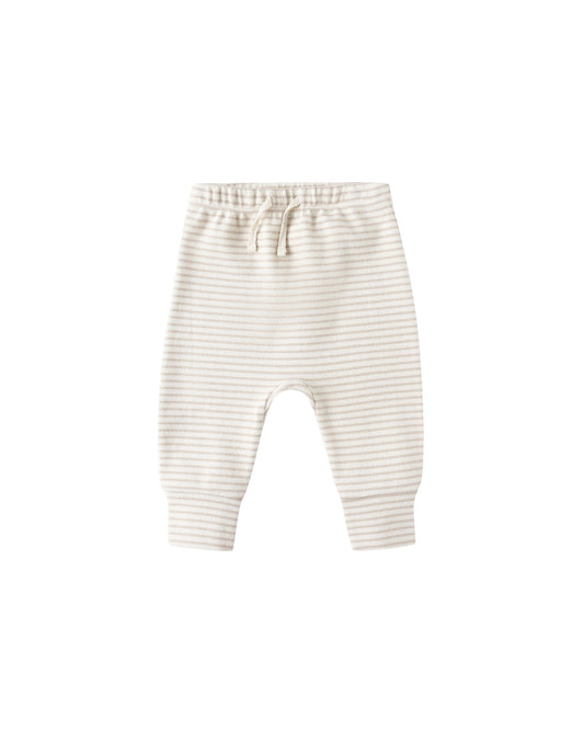 Tee + Pant Set || Oat Micro Stripe