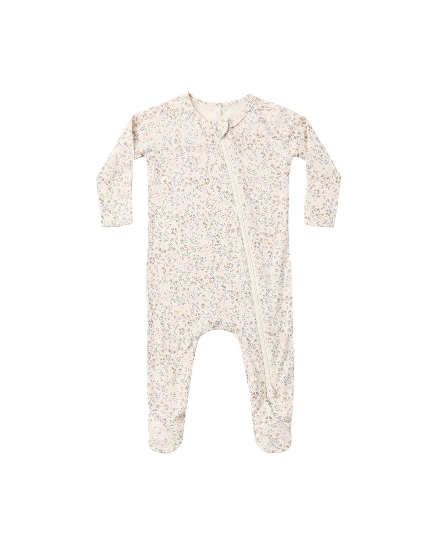 Bamboo Zip Footie // Bloom