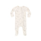 Baby onesie with a subtle elephant pattern 