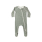 Green checkered baby onesie