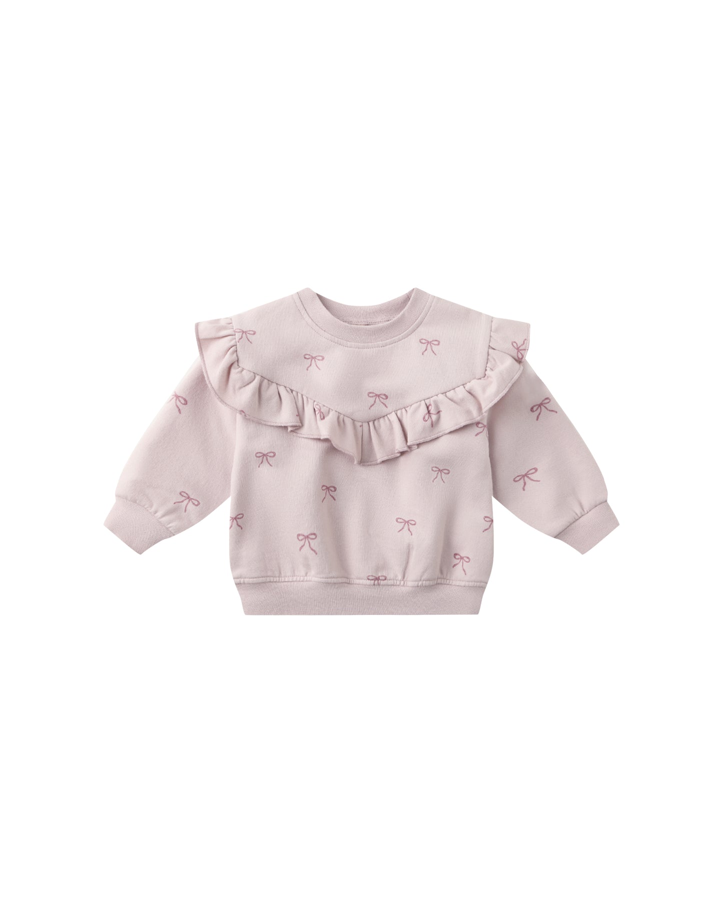 Ruffle Fleece Sweatshirt and Pant Set || Bows