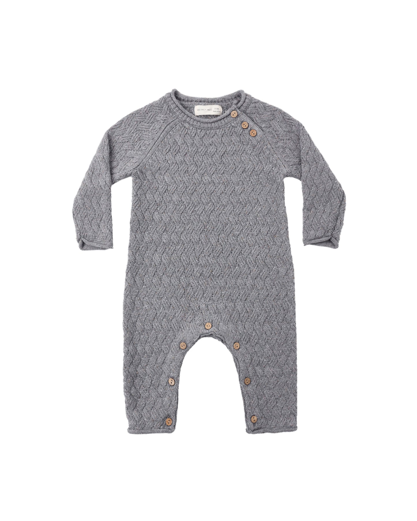 Cozy Heather Knit Jumpsuit // Heathered Slate