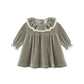 Velour Baby Dress // Spruce