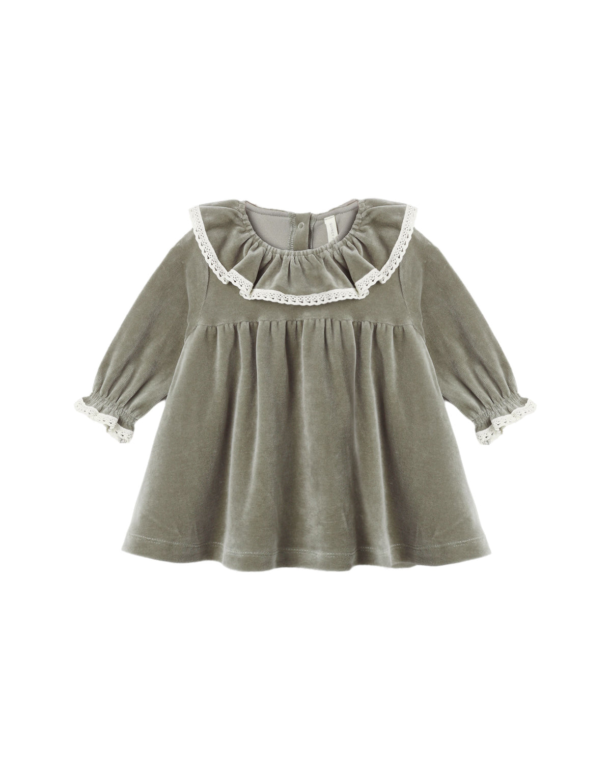 Velour Baby Dress // Spruce