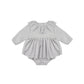 Thalia Dress Romper // Cloud