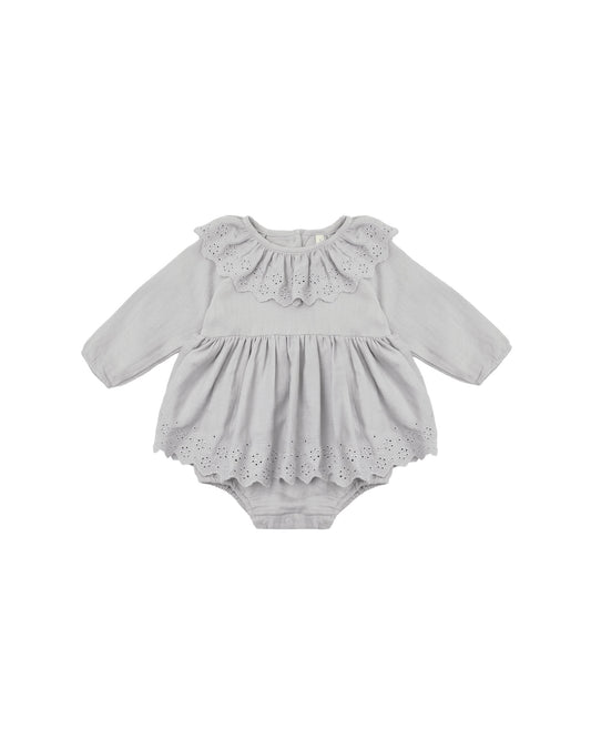 Thalia Dress Romper // Cloud