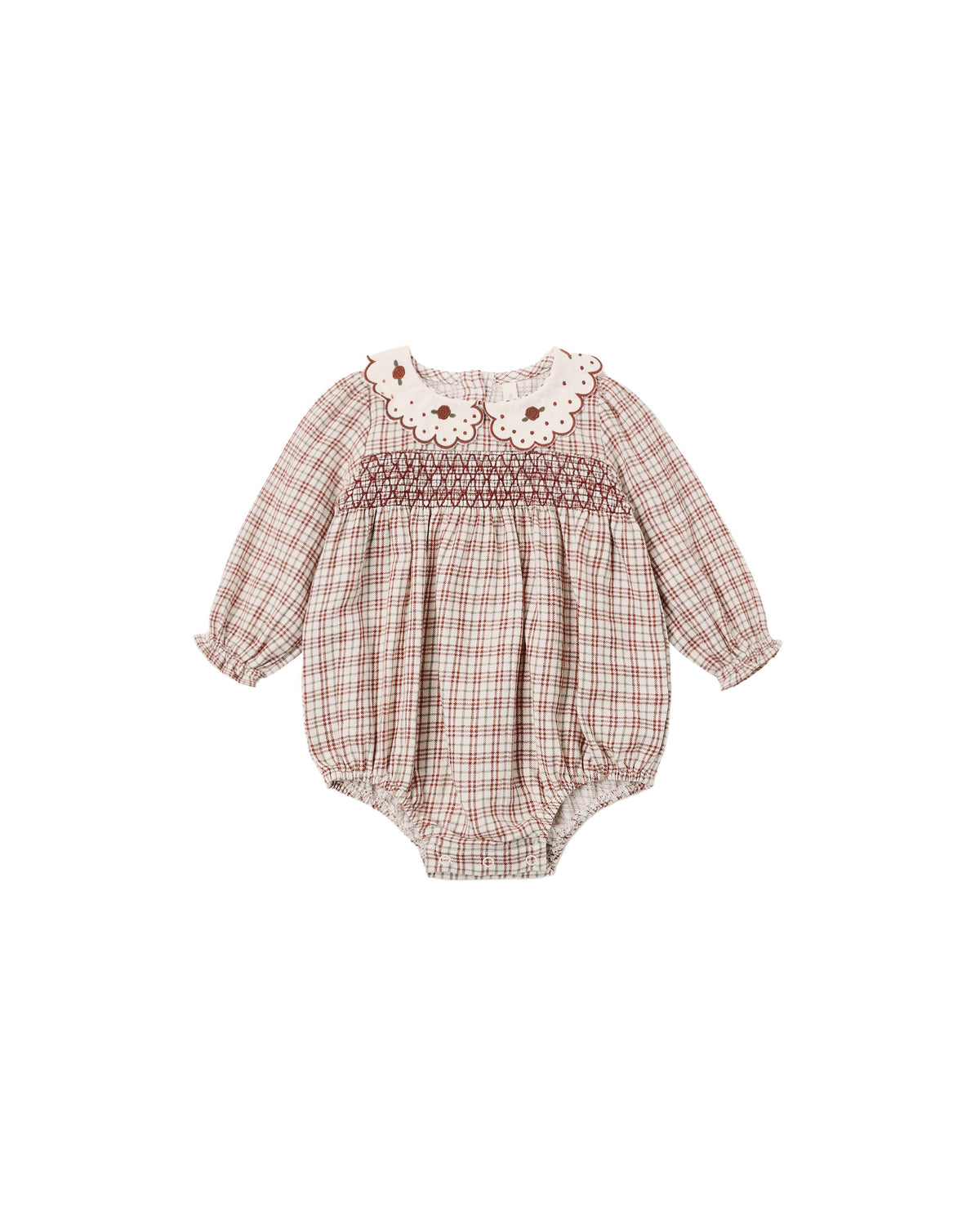 Callie Bubble Romper // Christmas Plaid
