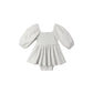 Lainey Romper // Cloud Stripe