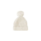 cream chunky knit beanie