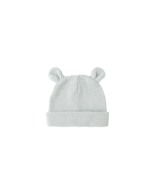 Baby Bear Beanie || Ice Blue